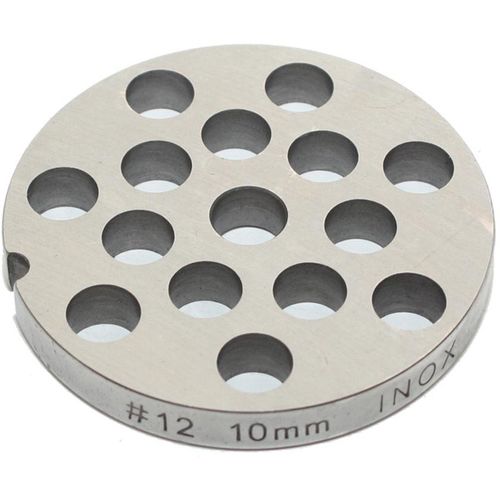 Grille Inox 10mm Pour Hachoir Reber N°12 - 4312 A/10