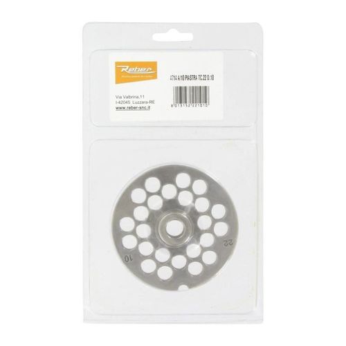 Grille Inox 10mm Pour Hachoir Reber N°22 - 4714 A/10