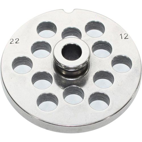 Grille Inox 12mm Pour Hachoir Reber N°22 - 4714 A/12