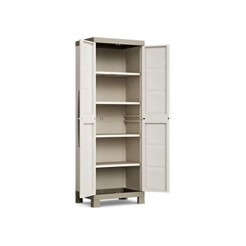 Keter Armoire Haute E Xcellence - Beige Et Taupe - 65 X 45 X 182 Cm