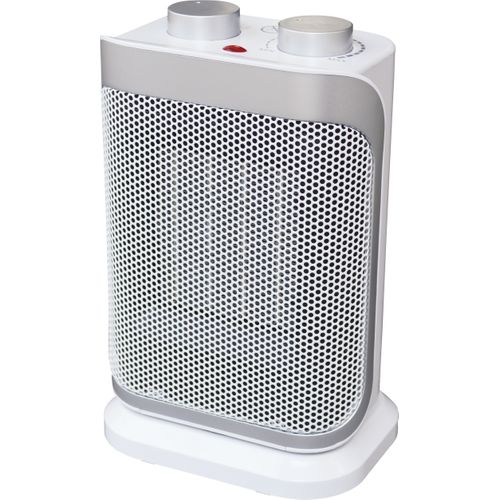 Chauffage Soufflant Boogie Argent, Blanc 1500 W