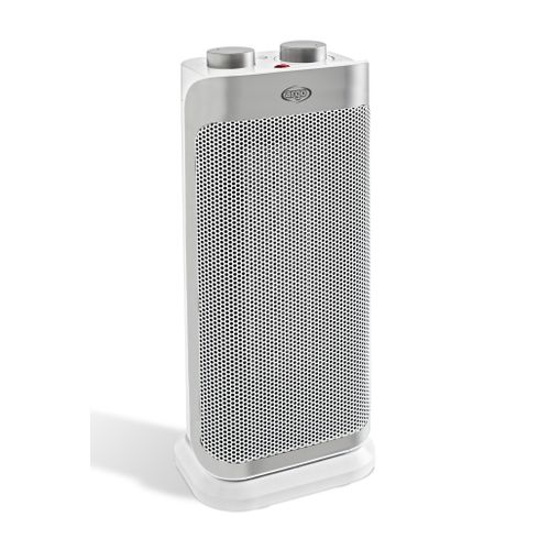 Chauffage Électrique Boogie Plus Argent, Blanc 2000 W