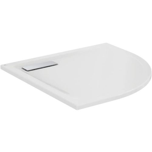 Receveur De Douche Extra Plat Quart De Cercle Ultraflat New 80x80 Cm Blanc