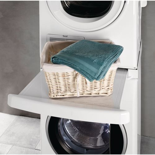 Kit De Superposition Lave-linge Et Sèche-linge Universel 46-66 Cm - Gain De Place Buanderie - Corde à Cliquet Incluse