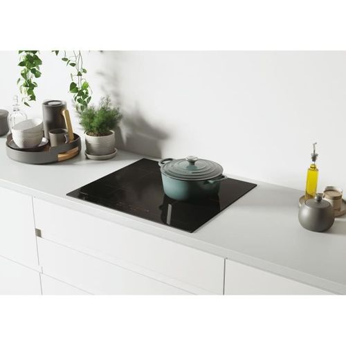 Table vitrocéramique ROSIERES RKH63TCT/2 3 foyers Noir