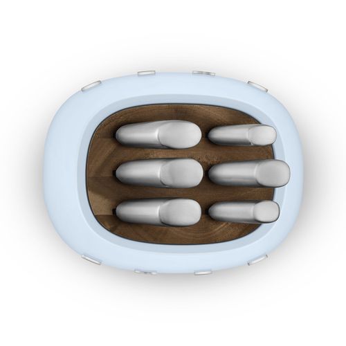 Bloc De 6 Couteaux Bleu - Kbsf02pb