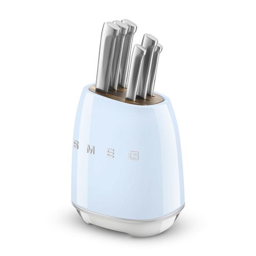 Bloc De 6 Couteaux Bleu - Kbsf02pb