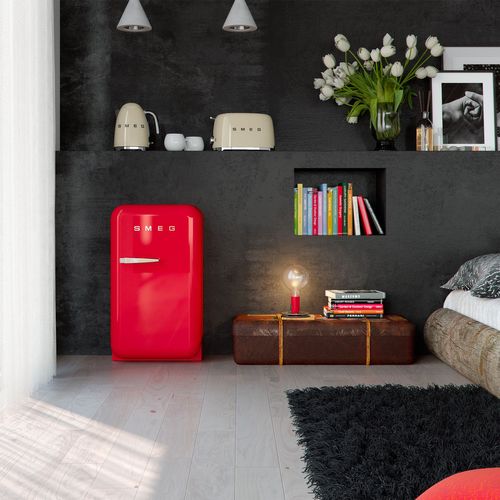 Réfrigérateur 1 porte SMEG FAB5RRD6 34L rouge