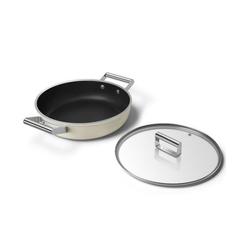 Sauteuse Crème Mat 28cm + Couvercle - Dpf2812crm