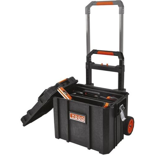 Mallette/bac à Outils - Étanche - Roues Et Poignée - 56x37x41 Cm