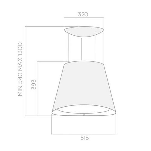 Hotte décorative Easy Wh F 50