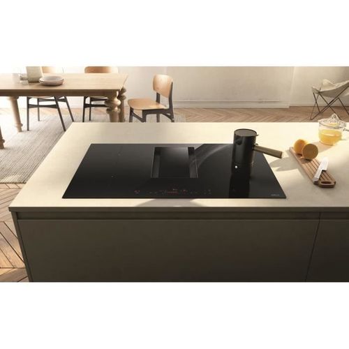 Plaque De Cuisson Aspirante Induction 78cm 4 Feux 7400w Noir - Prf0193270