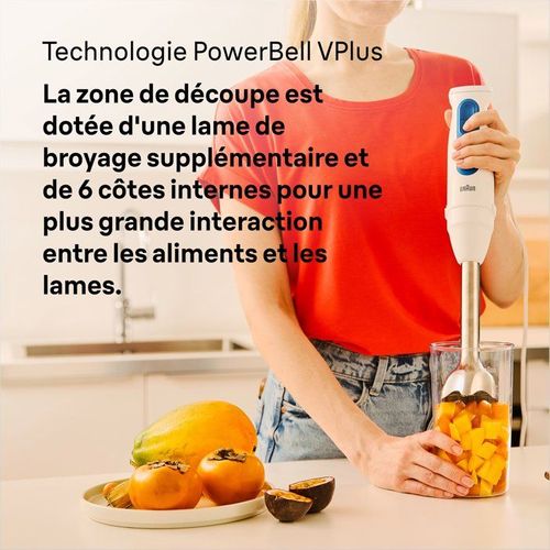 Mixeur Plongeant - Multiquick Mq10.202m - 450 W - 1 Vitesse - Blanc