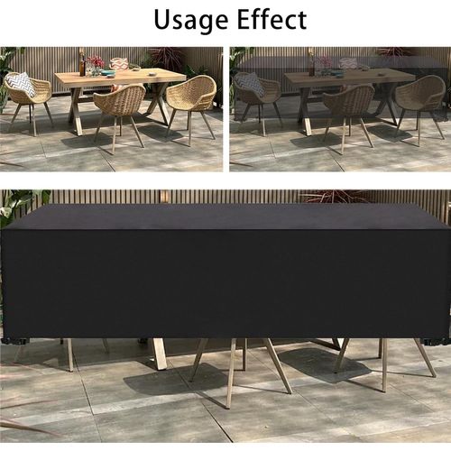 Housse De Mobilier D'extérieur Imperméable, Protection Uv, 420d, Adaptée Au Jardin, 135*135*75cm