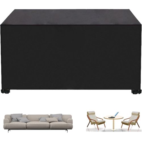 Housse De Mobilier D'extérieur Imperméable, Protection Uv, 420d, Adaptée Au Jardin, 135*135*75cm