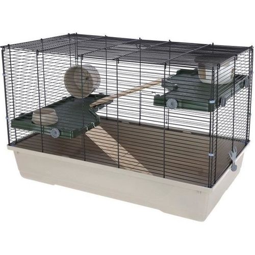 Cage Pour Petits Animaux - Flat Nature - 80 X 45 X 53 Cm - 3 Étages