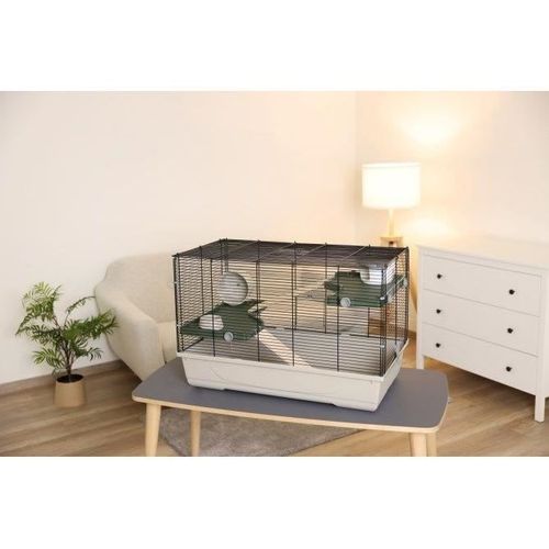 Cage Pour Petits Animaux - Flat Nature - 80 X 45 X 53 Cm - 3 Étages