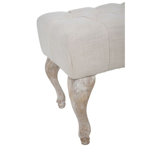 Bout De Lit En Tissu Provenza 97 X 42 X 40 Cm - Beige
