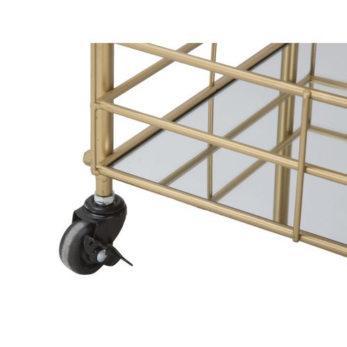 Desserte Design 3 Niveaux "glamour" 80cm Doré