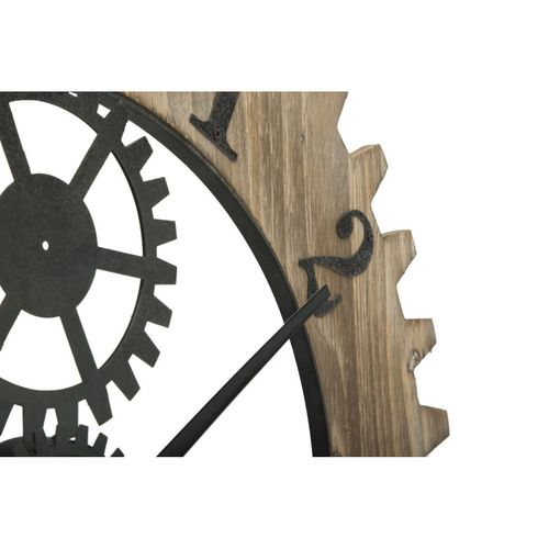 Horloge En Bois Et Métal Ingranaggio 60 X 4 Cm