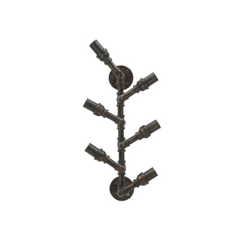 Porte-bouteilles Mural 6 Emplacements "manhattan" 55cm Noir