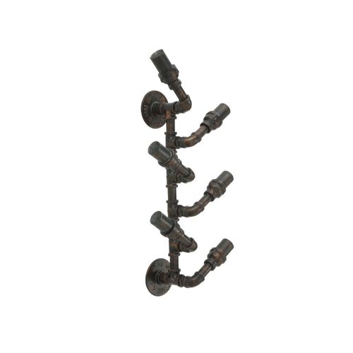 Porte-bouteilles Mural 6 Emplacements "manhattan" 55cm Noir