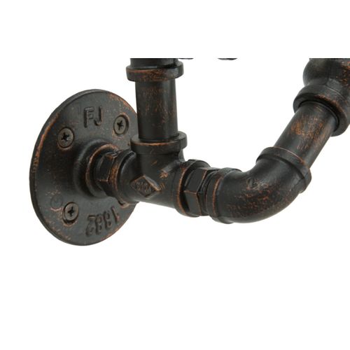 Porte-bouteilles Mural 6 Emplacements "manhattan" 55cm Noir