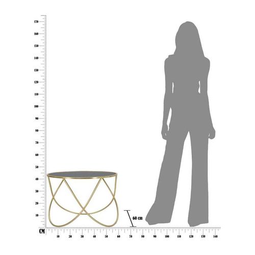 Table Basse En Métal Ring 60 X 45 Cm