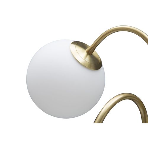 Lampe à Poser Design 4 Sphères "glamy" 74cm Blanc et Or