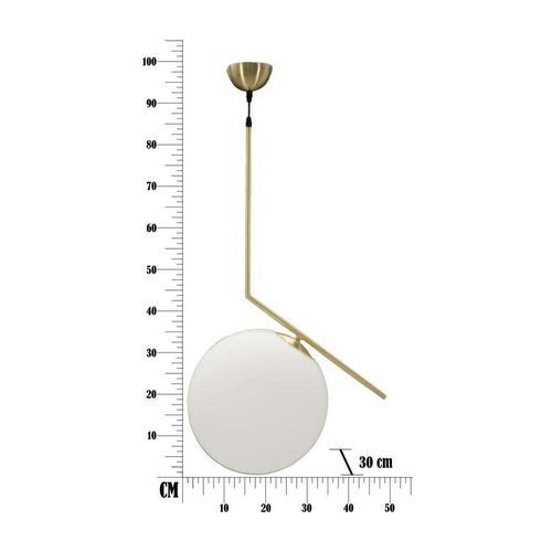 Suspension En Métal Et Verre Glamy 50 X 30 X 100 Cm