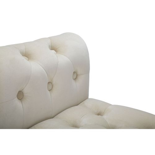 Bout De Lit En Tissu Paris 120 X 40 X 60 Cm - Beige