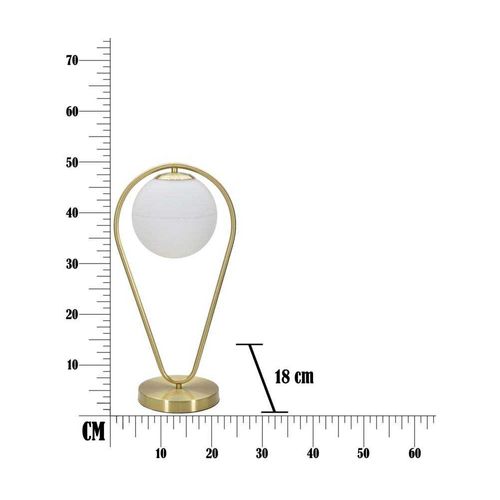 Lampe à Poser En Métal Glamy Drop 25 X 18 X 50 Cm