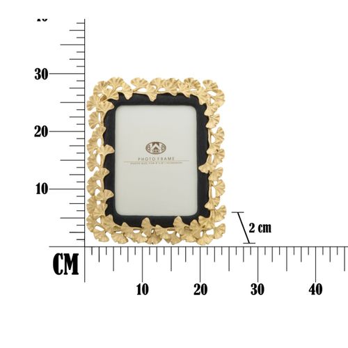 Cadre Photo Déco Floral "glam Gink" 15x20cm Doré