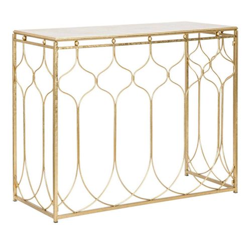 Console En Métal Doré Arab 96.5 X 41 X 78 Cm