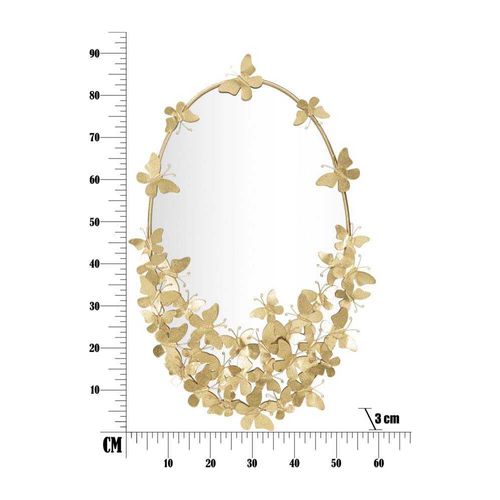 Miroir En Métal Butterfly 59 X 3 X 89.5 Cm