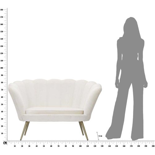 Canapé En Tissu Vienna 130 X 74 X 84 Cm