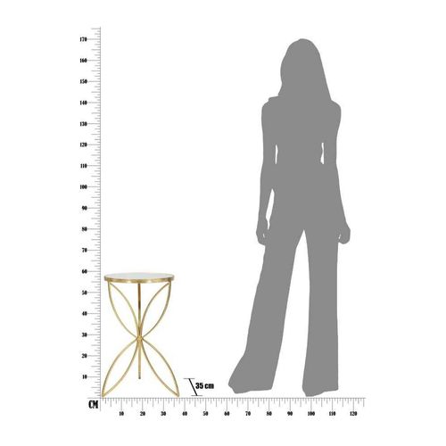 Selette En Métal Doré Butterfly 35 X 60 Cm