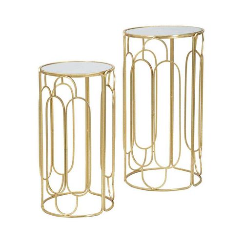 Selettes En Métal Doré Arty (lot De 2)