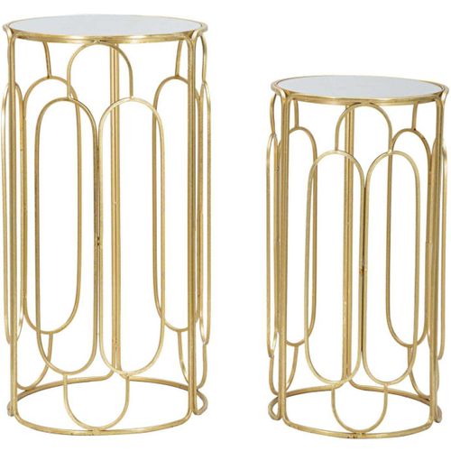 Selettes En Métal Doré Arty (lot De 2)