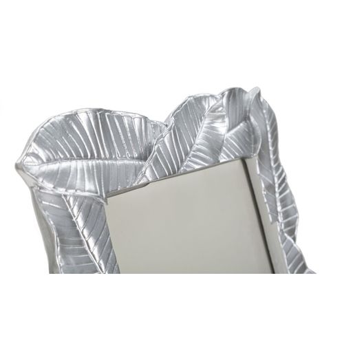 Cadre Photo Déco Feuilles De Laurier "lefy" 15x20cm Argent