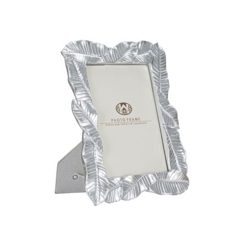 Cadre Photo Déco Feuilles De Laurier "lefy" 15x20cm Argent