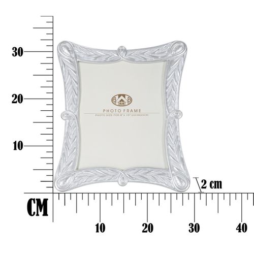 Cadre Photo Déco Végétal "x" 20x25cm Argent