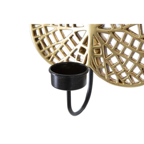 Bougeoir Mural Design "lotus" 22cm Or