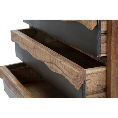 Commode 3 Tiroirs En Bois "yellowstone" 88cm Marron