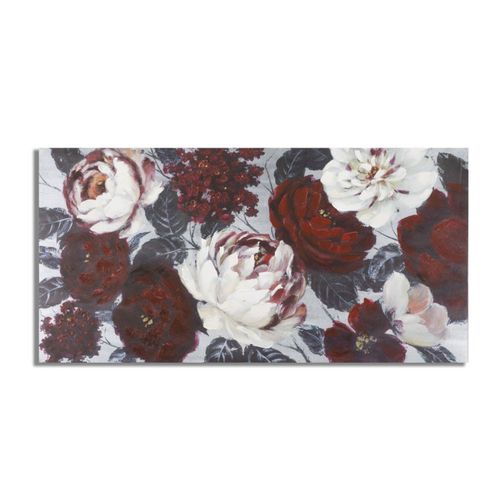 Toile Peinture Déco "flower" 60x120cm Multicolore