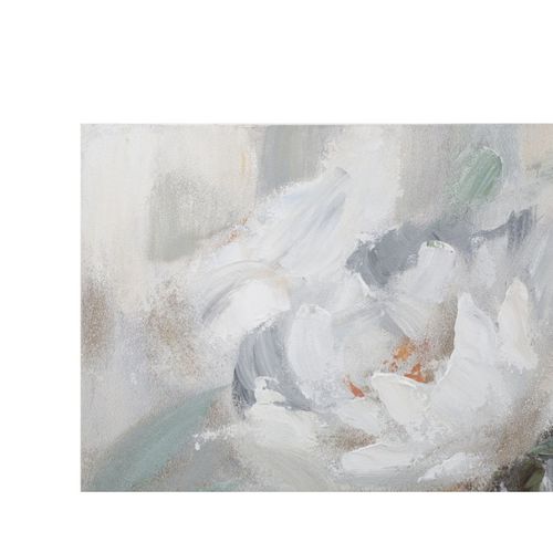 Toile Peinture Déco "crem Flower" 80x100cm Multicolore