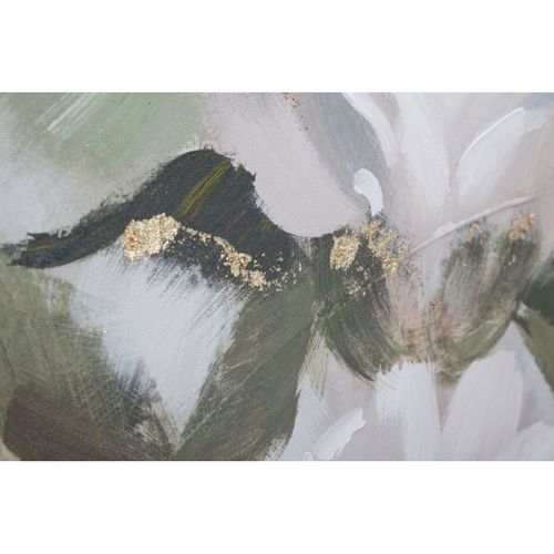 Toile Peinture Déco "flower et Leaf" 80x100cm Multicolore