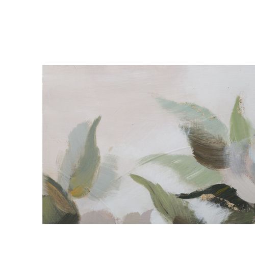 Toile Peinture Déco "flower et Leaf" 80x100cm Multicolore