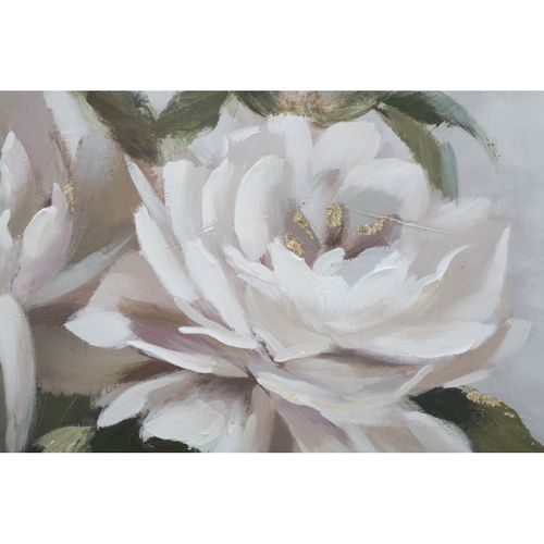 Toile Peinture Déco "flower et Leaf" 80x100cm Multicolore