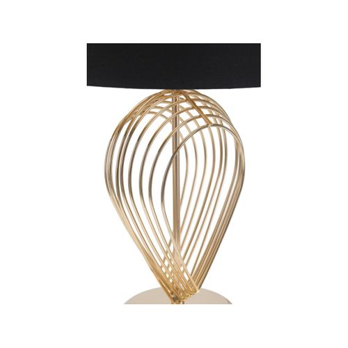 Lampe à Poser En Métal "maxt" 53cm Or et Noir